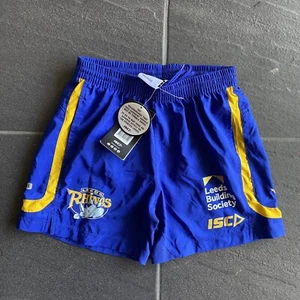 Leeds Rhinos Shorts Youth Size 10 BNWT Football English Super League Training - Picture 1 of 10