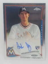 2014 Topps Chrome Andrew Heaney Rookie Auto #AH Marlins Rangers Dodgers A124
