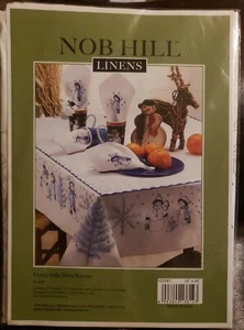 Nob Hill™ Linens Frosty Frills Table Runner Stamped Embroidery Kit 14 × 44" - Picture 1 of 2