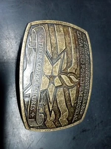 The American Veterans Disabled for life Memorial sponsor belt buckle - Imagen 1 de 5