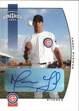 2005 Donruss Team Heroes Autographs Chicago Cubs Baseball Card #66 Angel Guzman