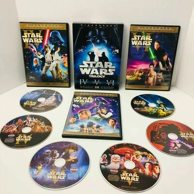 ✅ Star Wars Original Trilogy Theatrical Editions 2006 DVD 6 DISCS HAN SHOT 1st ✅ - Image 1 of 4