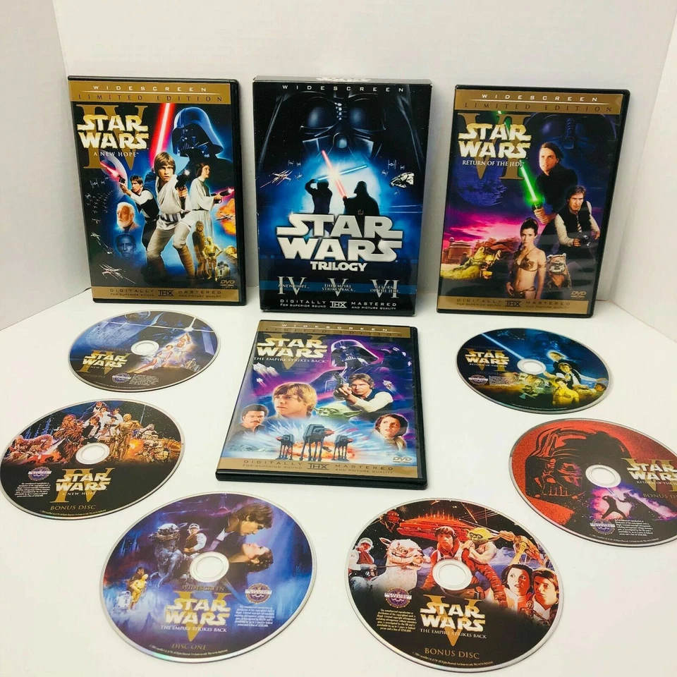✅ Star Wars Original Trilogy Theatrical Editions 2006 DVD 6 DISCS HAN SHOOTS 1ST - Bild 1 von 4