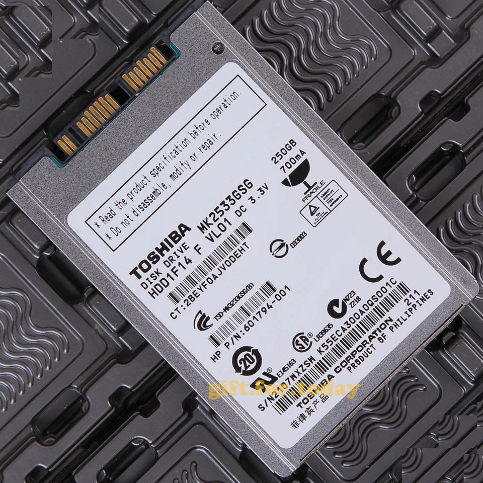 NEW 1.8 MK2533GSG 250GB Disk Drive For HP 2530P 2730P 2740P REPLAC MK2529GSG - Image 1 of 1