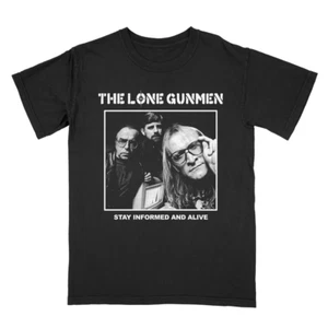 The Lone Gunmen : Stay Informed And Alive T-Shirt, Unisex Tee - Picture 1 of 2