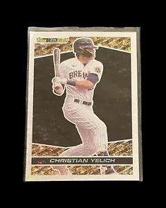 Serie Aggiornamento Topps 2021 - Topps Black Gold #BG-9 Christian Yelich C8 - Foto 1 di 2