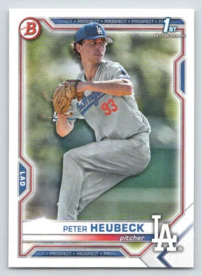 2021 Bowman Draft #BD146 Peter Heubeck (ref 223456) - Image 1 of 2