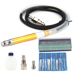 1/8'' Air Micro Die Grinder Pencil Kit Engraving Pen Pneumatic Grinding - Picture 1 of 15