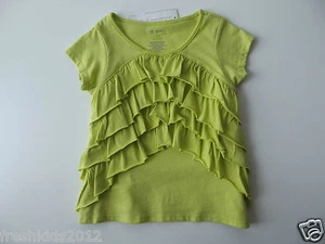 First Impressions Lime Short Sleeve Tiered-Ruffles T-Shirt 24 Months NWT G82611 - Picture 1 of 4