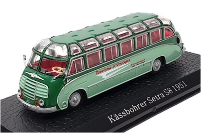 Atlas Editions 1/72 Scale 7 163 134 - 1951 Kassbohrer Setra S8 Autobus - Green - Image 1 of 4