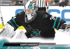 2022-23 Upper Deck Series 1 #145 Kaapo Kahkonen San Jose Sharks NHL Hockey Card - Picture 1 of 2