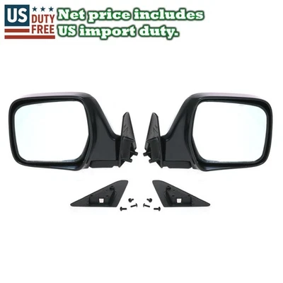 PAR DE ESPEJOS CROMADOS 90-98 APTOS PARA TOYOTA LANDCRUISER SERIE J80 FJ80 HDJ80 HZJ80 Foto 1 de 4