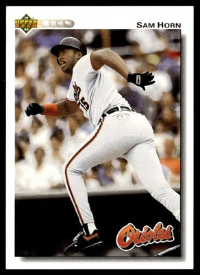 1992 Upper Deck Sam Horn Baltimore Orioles #338 - Image 1 of 2