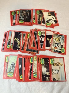 Vtg 1977 Topps Star Wars Red Series Trading Cards Set 79 Card Lot - Picture 1 of 8