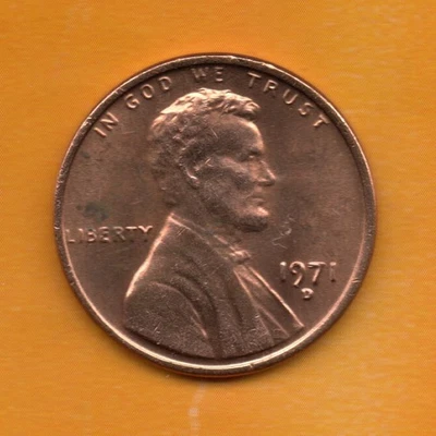 1971 D Lincoln Memorial Cent Circulated/AU Filler - Image 1 of 4