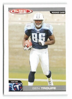 2004 Topps Total #354 Ben Troupe Rookie Tennessee Titans RC - Image 1 of 2