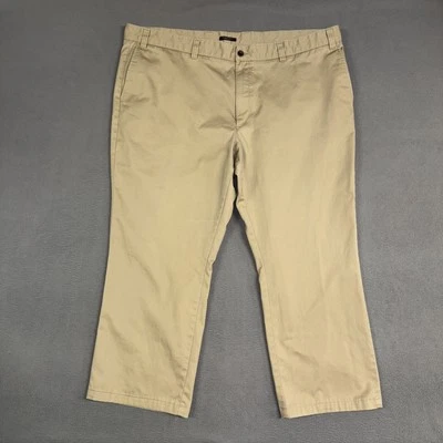 Eddie Bauer Pants Mens 48 Khaki Brown Classic Fit Wrinkle Resistant Cotton Twill - Image 1 of 4