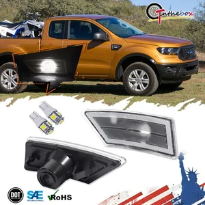 Luces delanteras transparentes con LED blancas para Ford Ranger XL XLT Lariat 2019-21 - Imagen 1 de 8