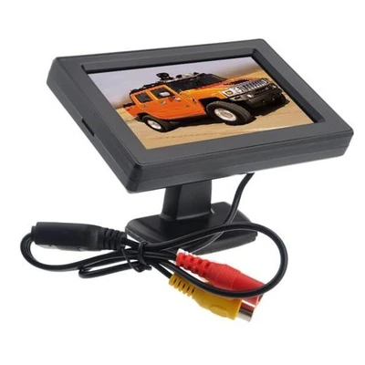 Car Rearview LCD Monitor with Av-Input Detachable Sunshade High-Resolution  - Image 1 of 4