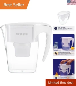 Water Filter Pitcher 10 Cup Removes Lead Chlorine Microplastics PFOA PFOS - Picture 1 of 8