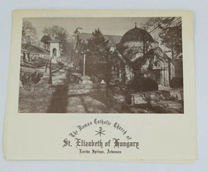 Vintage 1982 St. Elizabeth of Hungary Catholic Church Eureka Springs AR Bulletin - Bild 1 von 2