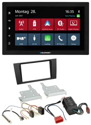 Blaupunkt MP3 Bluetooth DAB 2DIN USB Autoradio für Audi A4 B5 99-01 Symphony Bos - Bild 1 von 4