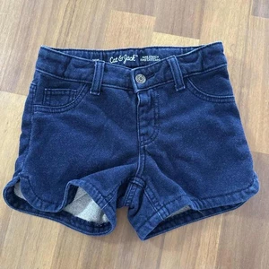 Pantaloncini Cat & Jack bambina taglia M 7/8 jeans denim lavaggio scuro super elasticizzati - Foto 1 di 6