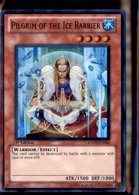 Yu-Gi-Oh Pilgrim of the Ice Barrier HA02-EN046 1st Edition Ultra Rare Holo - Image 1 of 2