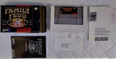 FAMILY FEUD ~ Super Nintendo SNES ~  Complete CIB w/ manual, box & inserts ~ VGC - Image 1 of 4