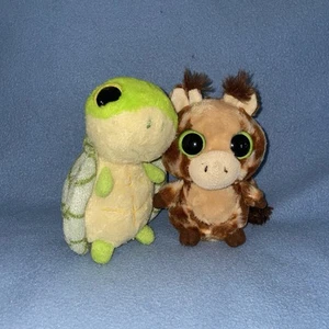 YooHoo & Friends Aurora World Giraffe Plush Green Eyes Stuffed Toy 5" Turtle - Picture 1 of 17