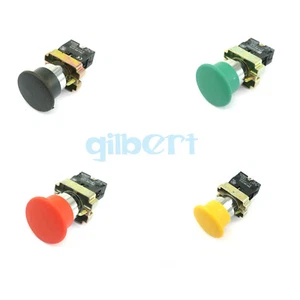 22 mm Momentan 1 Schließer gelb/rot/grün/schwarz Pilzkopf Druckschalter - Bild 1 von 17