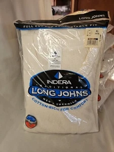New INDERA Traditional Long Johns Men's CREW SHIRT Thermals Size XL 46-48 - Picture 1 of 4