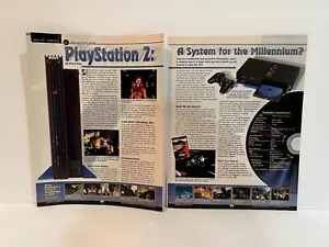 Console Playstation 2 pre-lancio pubblicità rivista videogiochi - PS2 - 1999 - Foto 1 di 3