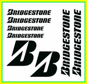 Kit adesivi vinile sponsor BRIDGESTONE custom auto moto decals sticker tuning - Imagen 1 de 3