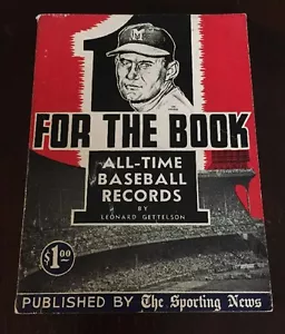 Libro de bolsillo de todos los tiempos de registros de béisbol publicado por The Sporting News 1955 - Imagen 1 de 2