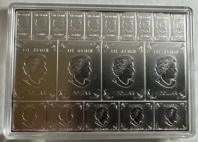 2018 Canada RCM Maple Leaf Flex Fractional 2 oz Fine Silver Bar Sealed - Image 1 of 2