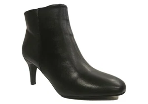 Pfennigabsatz Stiefel Damen klassische Stiefeletten Größe 3 4 5 6 7 8 schwarz - Bild 1 von 1