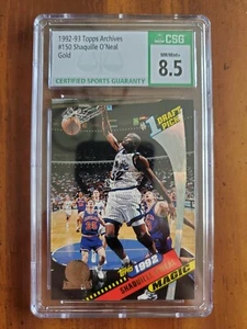 1992-1993 Topps Archives Gold Shaquille O’Neal Rookie card #150 SHAQ RC  CSG 8.5 - Picture 1 of 2