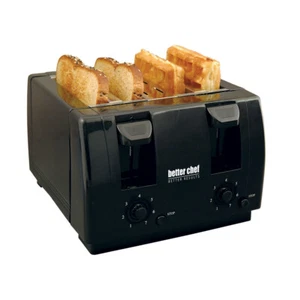 Better Chef Im-242B 4 Slice Dual Control Toaster In Black - Picture 1 of 1