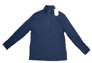 Tommy Bahama Paradise Valley Half Zip Pullover leichtes Oberteil Onyx Navy Herren S - Bild 1 von 11