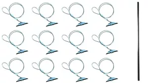 3.5" Chisel Earth Anchors & Drive Rod - 12 count - Heavy Duty w/30" X 1/8" Cable - Picture 1 of 5