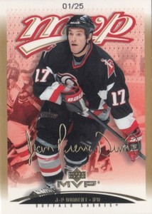 2003-04 Upper Deck MVP Gold Script Jean-Pierre Dumont #01/25
