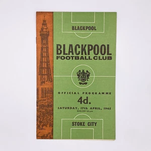 Programa Blackpool vs Stoke City (17 de abril de 1965) - Imagen 1 de 3