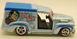 HOT WHEELS - CUSTOM `52 CHEVY - STAR TREK- Red Line Real Riders & Metal Base - - Picture 1 of 8