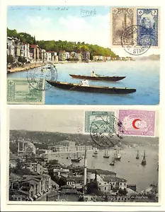 TÜRKEI 1914/1933 - 2 x PPC - 1 NACH SCHWEIZ - Bild 1 von 2