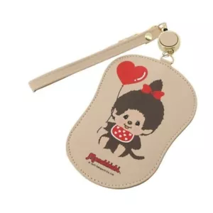 Estuche para tarjetas AMP-001D Monchhichi Passcase con correa y cerradura ~ Niña con globo - Imagen 1 de 3