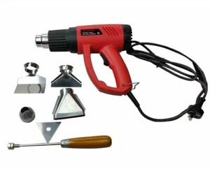 HEAT GUN KIT 2 SPEED - TEMPERATURE 350/600 CEL AIR FLOW = 340/480L/MIN - Picture 1 of 2