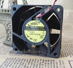 ADDA AD0612UB-A73GP 12V 0.25A 60*60*25mm 3-Wire Dual Ball Cooling Fan - Picture 1 of 3