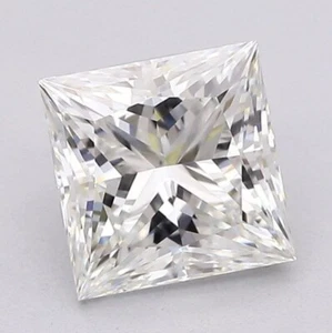 2 Carat, 1 Pcs, Certified Natural Diamond, White Color, Princess Cut Diamond. - Picture 1 of 2