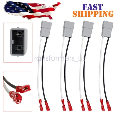 4 PCS Speaker Connector Harness Adapter For 1981-2021 Acura Honda Isuzu Oasis US - Image 1 of 4